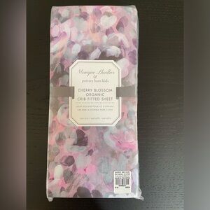 Monique Lhuillier & Pottery Barn Kids Cherry Blossom Organic Crib Fitted Sheet